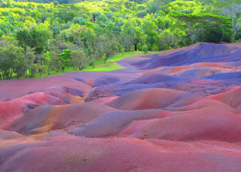 Уникальная природа парка Seven Coloured Earth – фотографии Маврикия