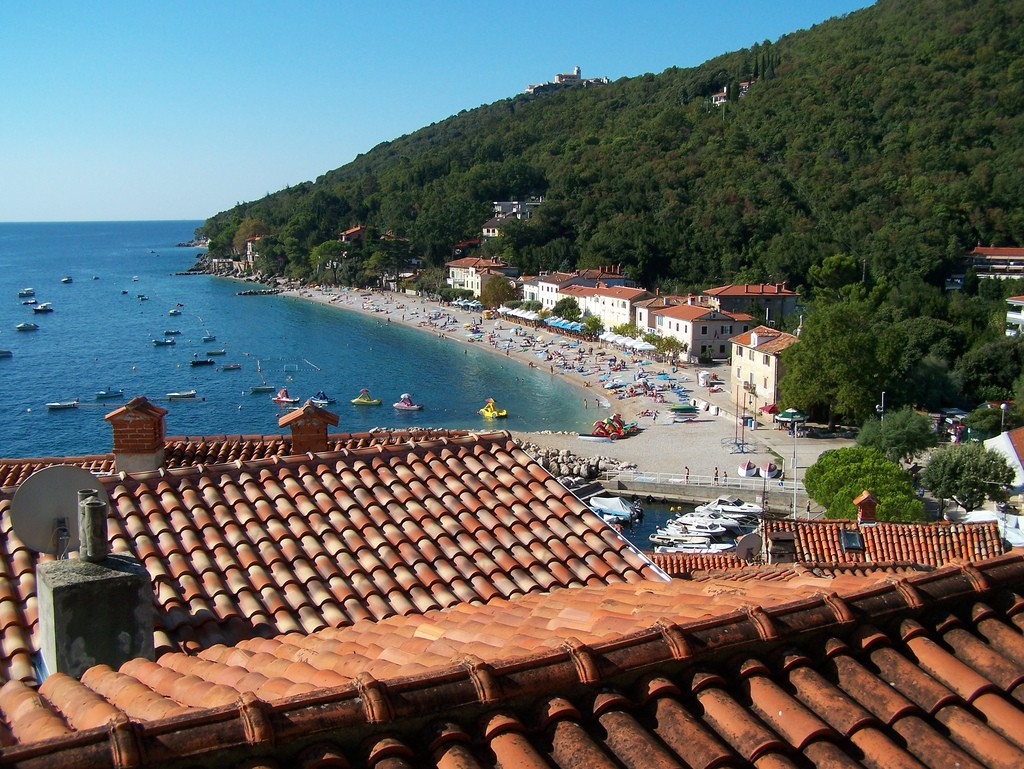 Панорамный вид в Мощеничка-Драга, Хорватия. Фото 1 – фотографии Хорватии