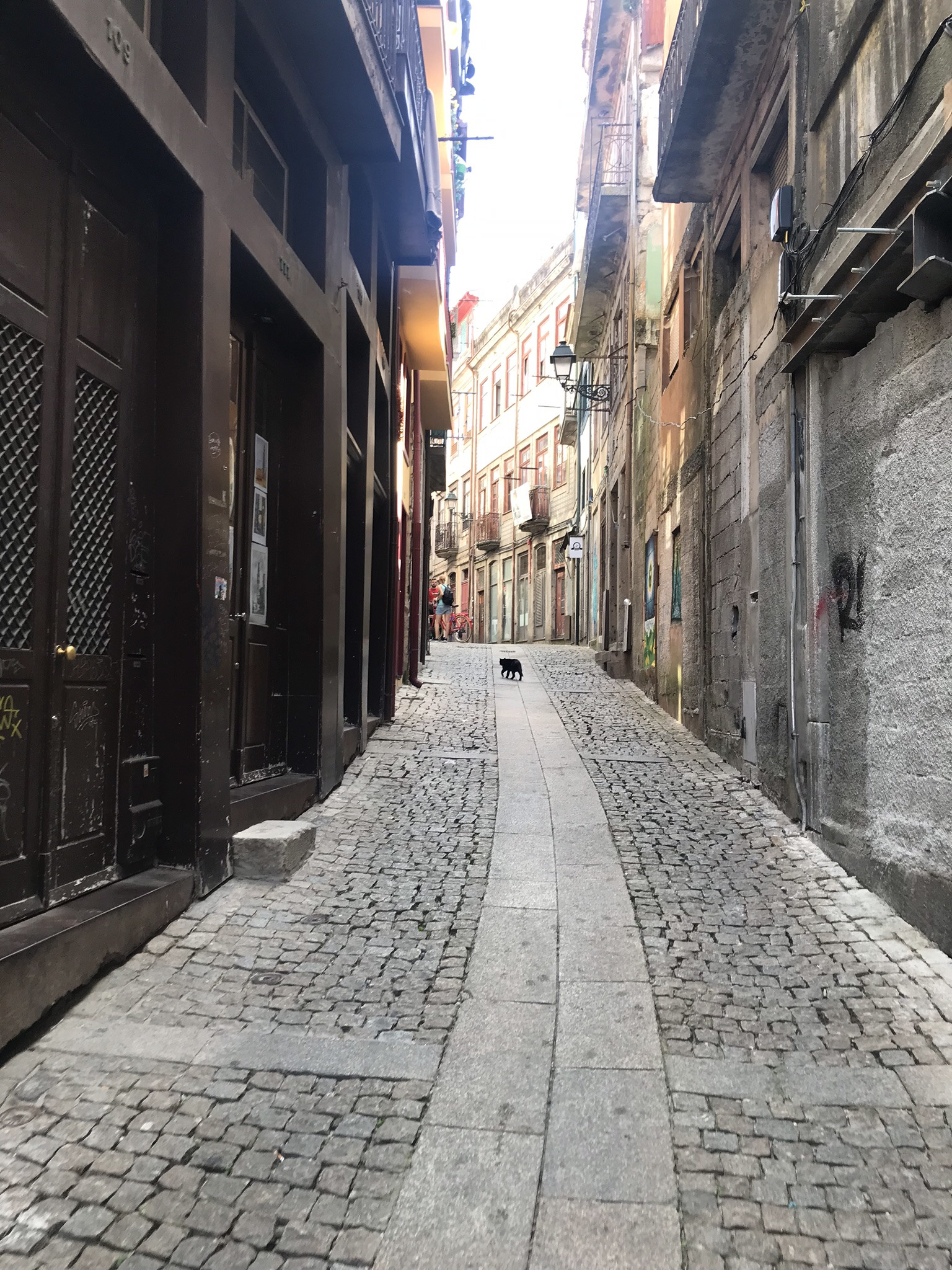 Узкие тёмные улочки старого Порту – фотографии Португалии