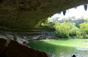 Подземное озеро Гамильтон Пул (Hamilton Pool) – фотографии США