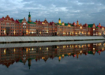 Набережная Брюгге в Йошкар-Оле, Марий Эл. Фото 5 – фотографии России