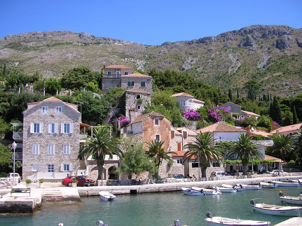 Набережная в Млини, Хорватия. Фото 4 – фотографии Хорватии