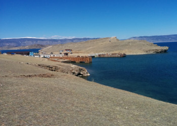 Вид на паромную переправу в Сахюрте. Фото 2 – фотографии России