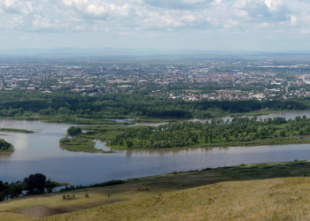 Панорамный вид Абакана – фотографии России