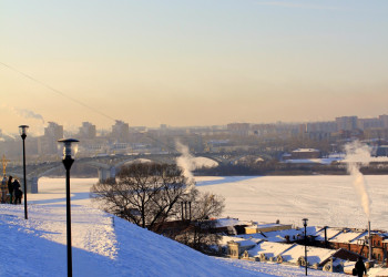 Нижний Новгород, снег – фотографии России
