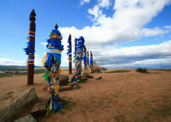 Бурятские столбики – фотографии России