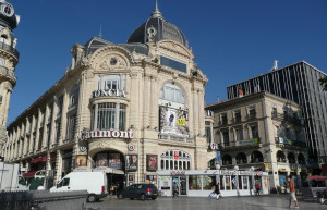 Пешеходная площадь Комедии в Монпелье, Франция – фотографии Франции