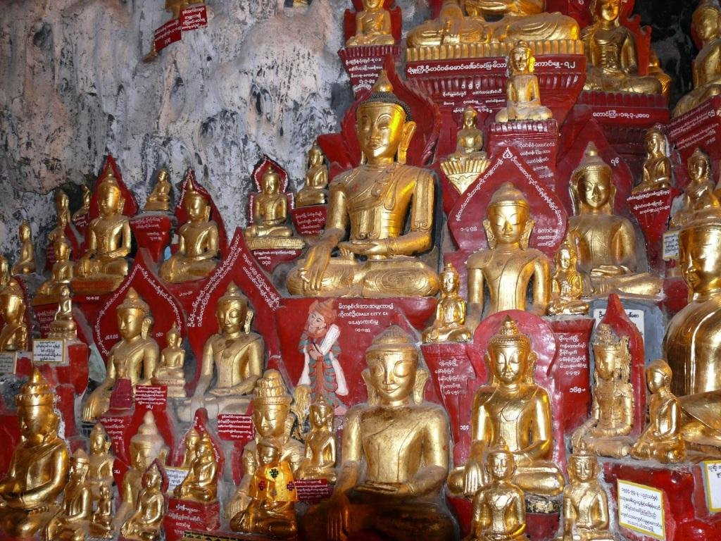Статуи в пещерах – фотографии Мьянмы
