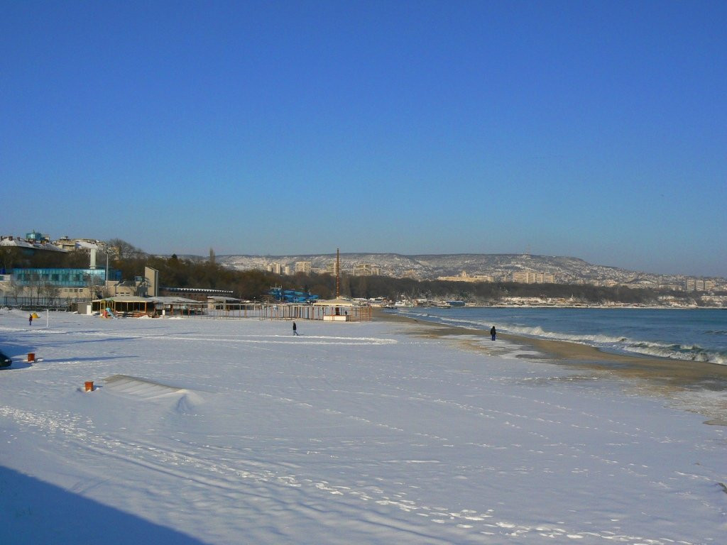 Снег в Варне, Болгария – фотографии Болгарии