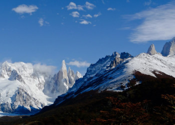 A view of both Cerro Torre and Fitz Roy – фотографии Аргентины