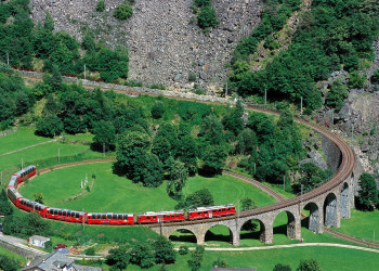 Ретийская железная дорога (Rhätische Bahn). Фото 13 – фотографии Швейцарии