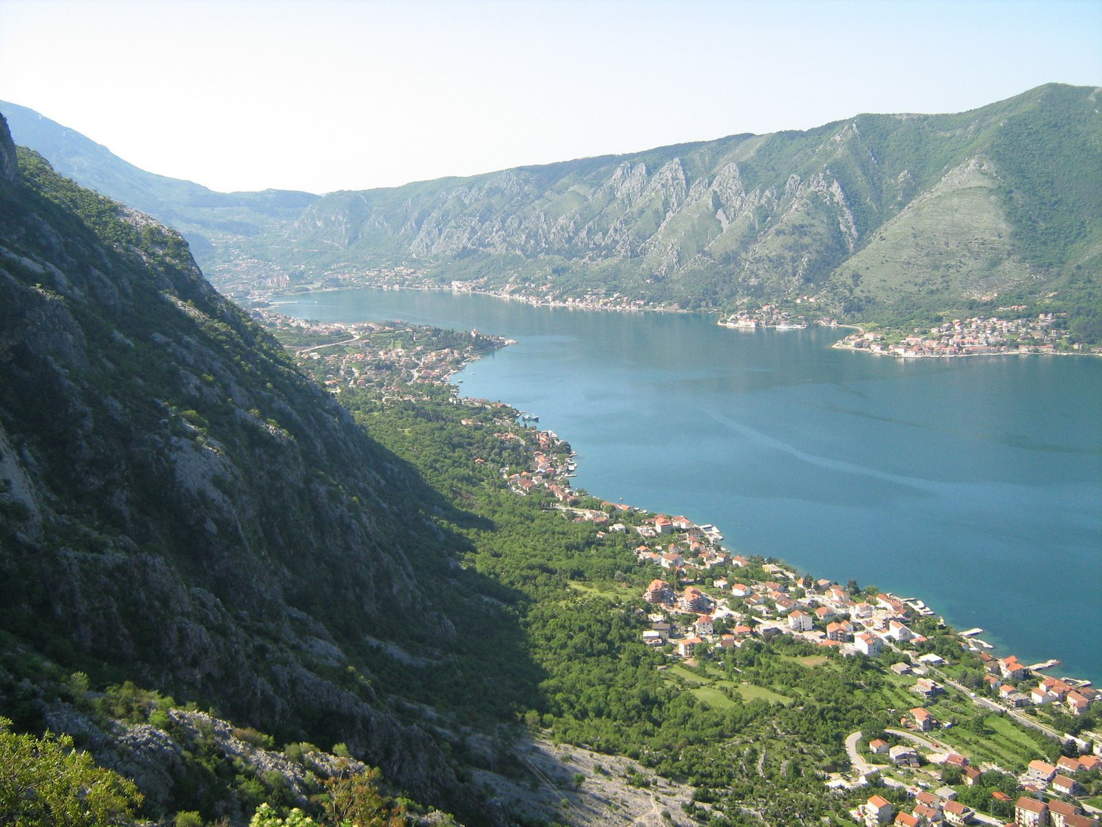 Панорамный вид Которского залива, Черногория – фотографии Черногории