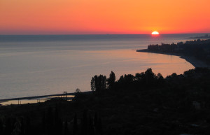 Закат Цандрыпш. Абхазия – фотографии Абхазии