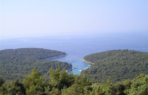 Панорамный вид в Вели-Лошинь, Хорватия – фотографии Хорватии