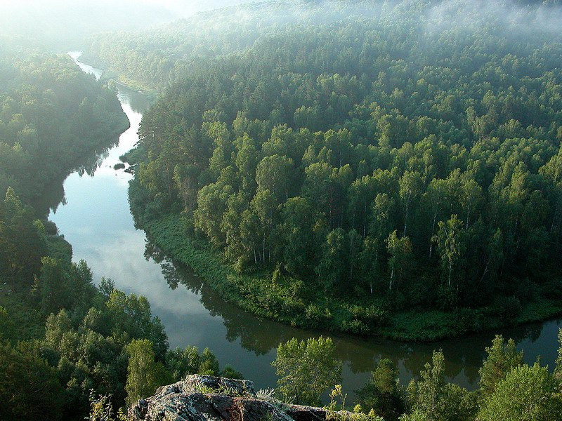 Панорамный вид в Бердские скалы, Россия. Фото 2 – фотографии России