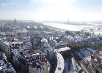 Вид на старую часть города – фотографии Латвии
