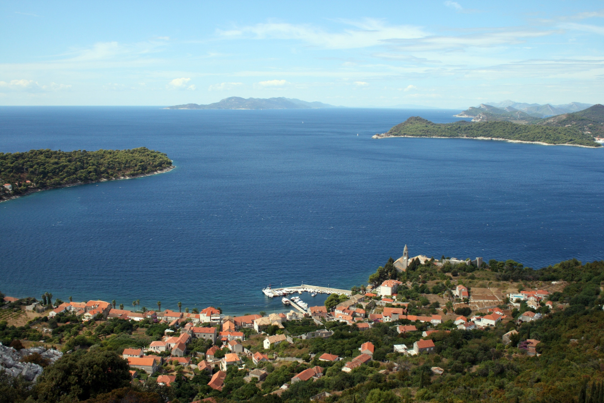 Панорамный вид на острове Лопуд, Хорватия. Фото 3 – фотографии Хорватии