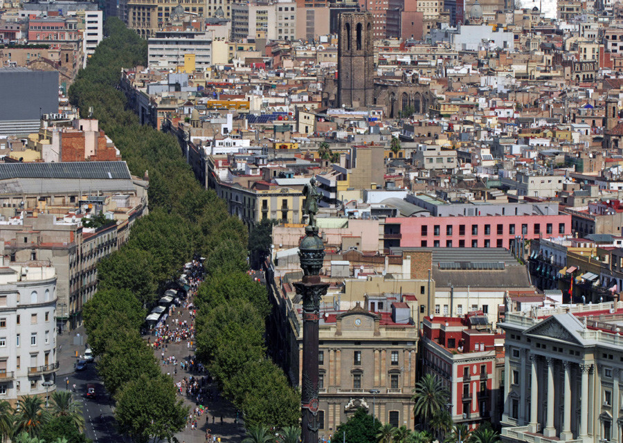 Бульвар Рамбла (La Rambla или Rambles) в Барселоне. Фото 2 – фотографии Испании