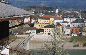 Вид на Оберндорф-Зальцбург. Австрия – фотографии Австрии