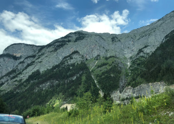 Дорога в горах. Зальфельден. Австрия – фотографии Австрии