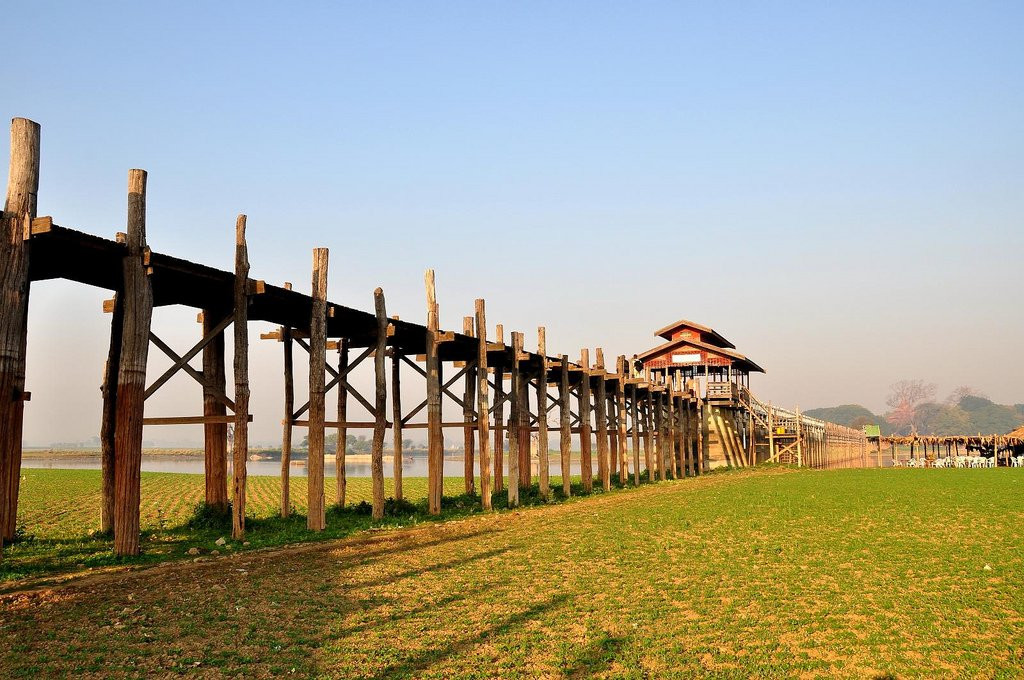 Деревянный Мост У Бейн – фотографии Мьянмы