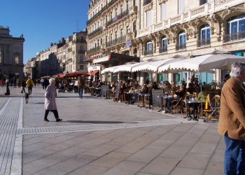 Кафе в Монпелье, Франция. Фото 1 – фотографии Франции