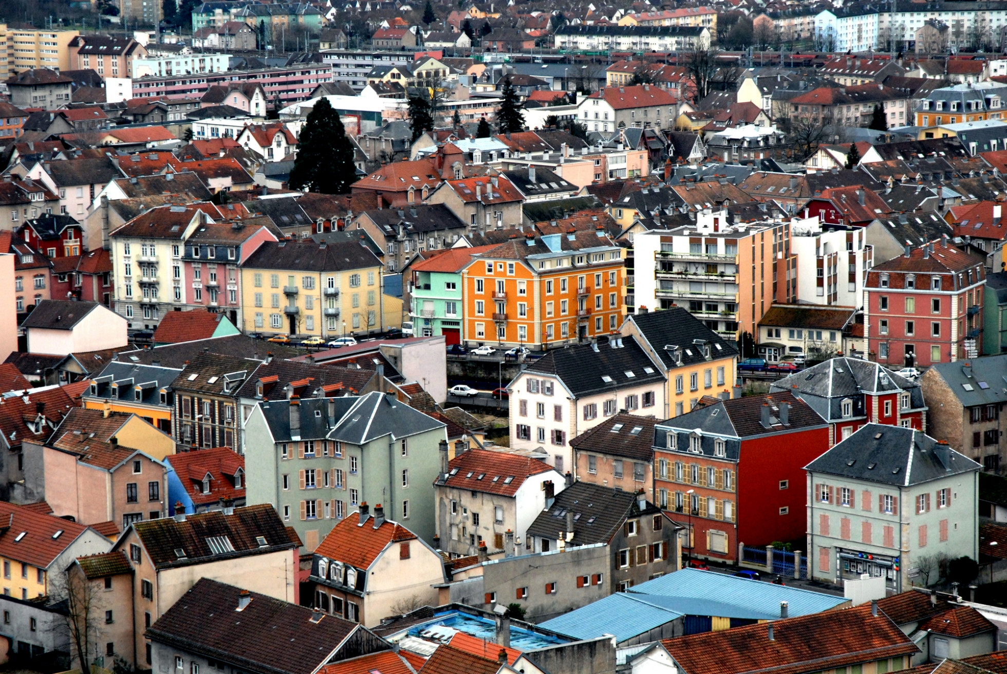 Дома в Бельфоре, Франция – фотографии Франции