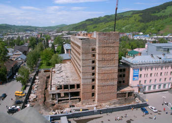 Улица в Горно-Алтайске, Россия – фотографии России