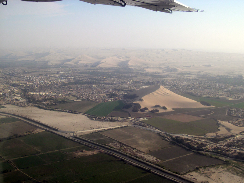 Хуакачина (Huacachina) с высоты птичьего полёта – фотографии Перу