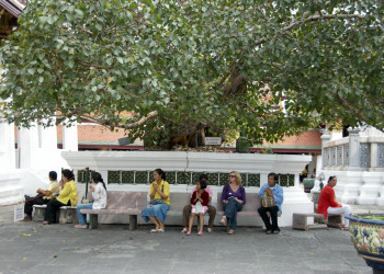 Люди в парке Бангкока, Тайланд – фотографии Таиланда