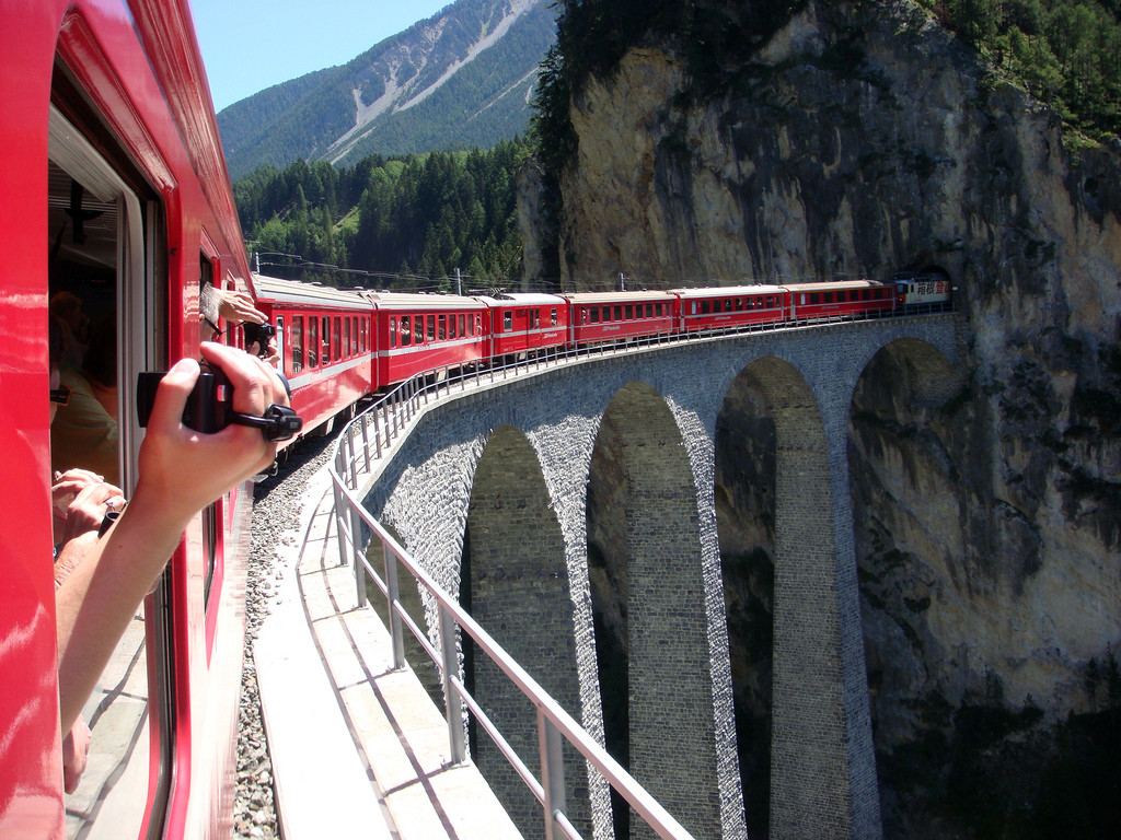 Ретийская железная дорога (Rhätische Bahn). Фото 31 – фотографии Швейцарии