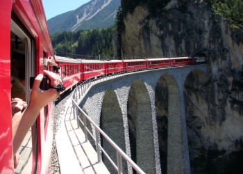 Ретийская железная дорога (Rhätische Bahn). Фото 31 – фотографии Швейцарии