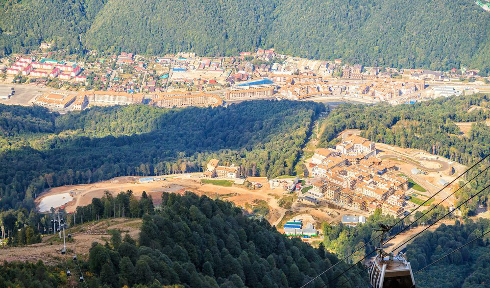Вид на Верхний Горки Город с Горной Карусели – фотографии России