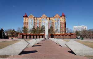 Площадь победы в Благовещенске – фотографии России