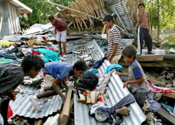 Соломоновы острова после цунами в 2007 году. Фото 1 – фотографии Соломоновых Островов