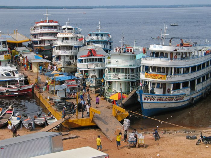 Причал в Манаусе, Бразилия – фотографии Бразилии