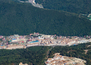 Вид с Горной Карусели на Горки Город – фотографии России