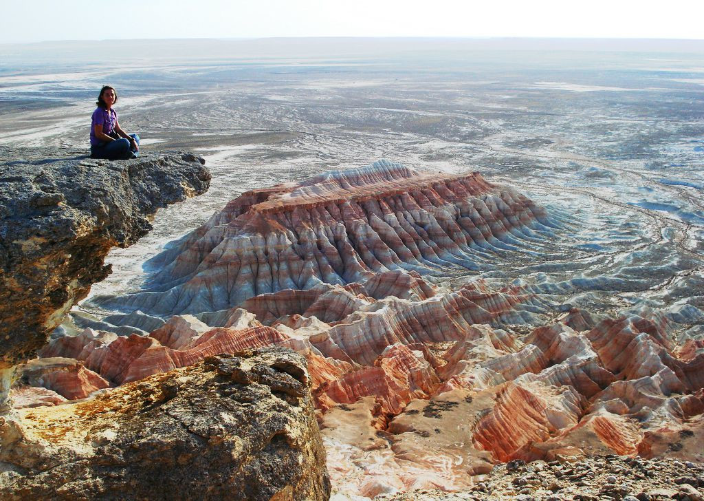 Природный каньон Янги-Кала рядом с Туркменбашы, Туркменистан – фотографии Туркменистана