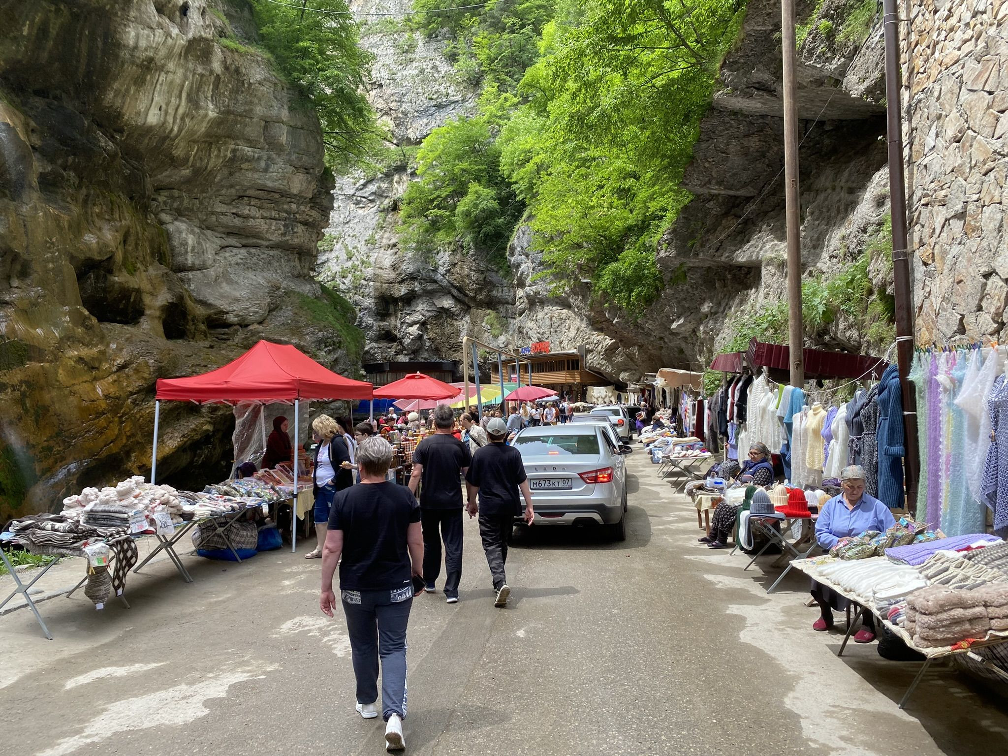 Чегемский водопад, дорога к смотровой площадке – фотографии России