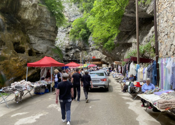 Чегемский водопад, дорога к смотровой площадке – фотографии России