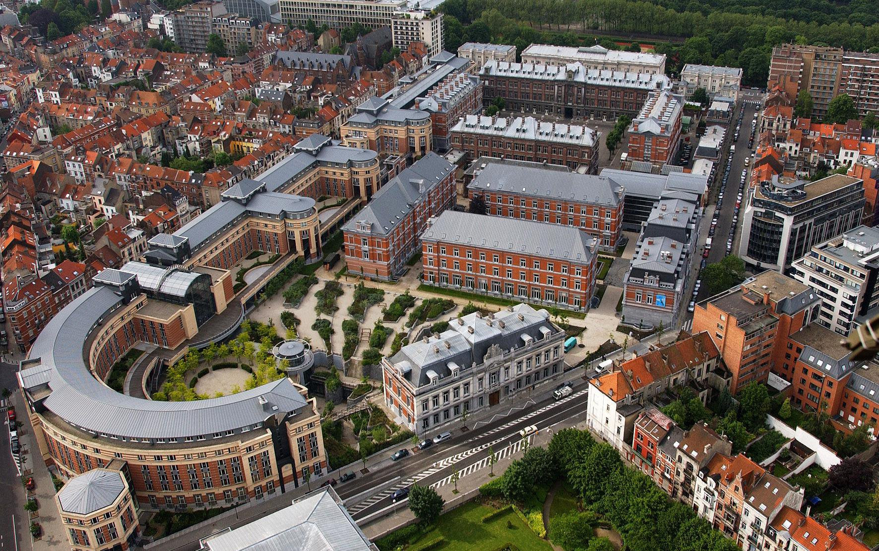 Панорамный вид в Брюсселе, Бельгия – фотографии Бельгии