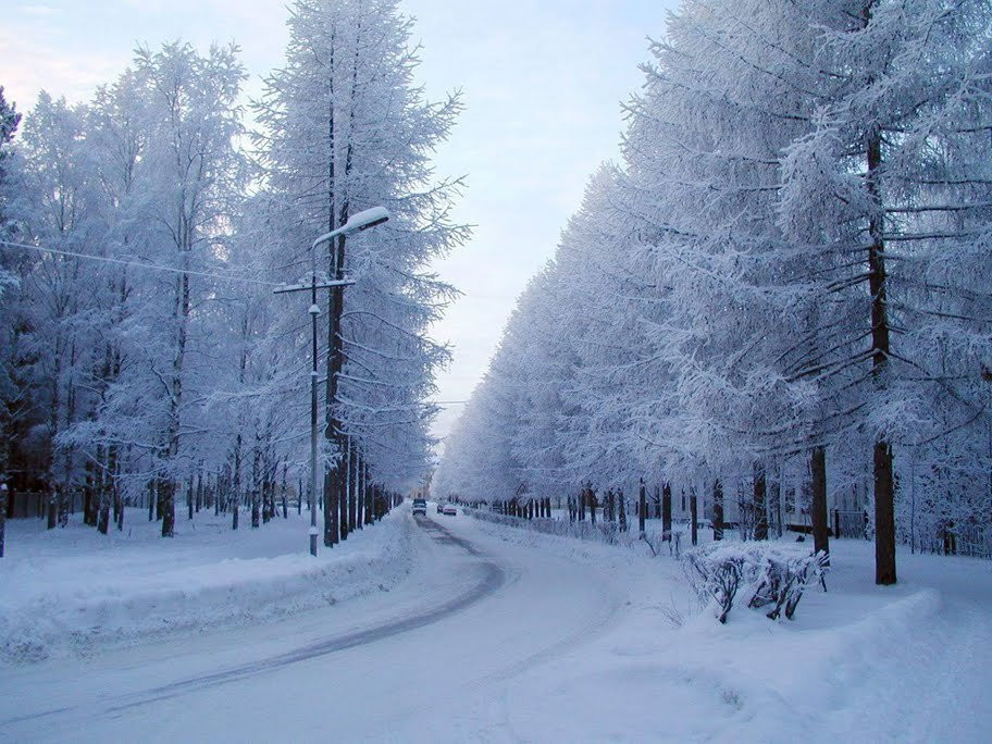 Зима в Ухте, Россия – фотографии России