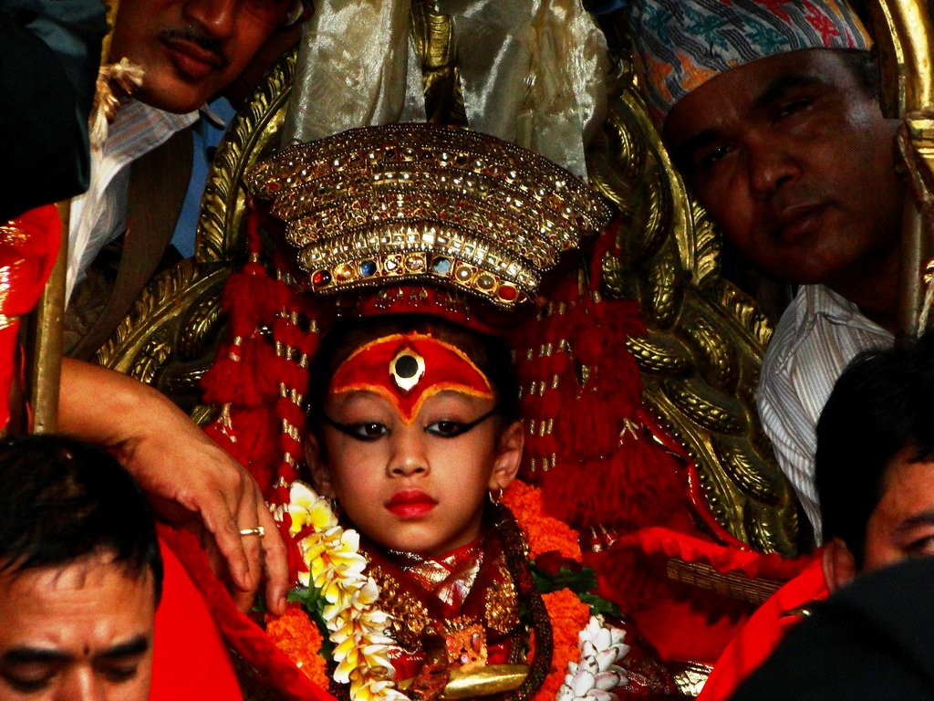Живое воплощение богини Кумари – фотографии Непала