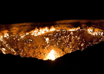 Газовый кратер Дарваза – фотографии Туркменистана
