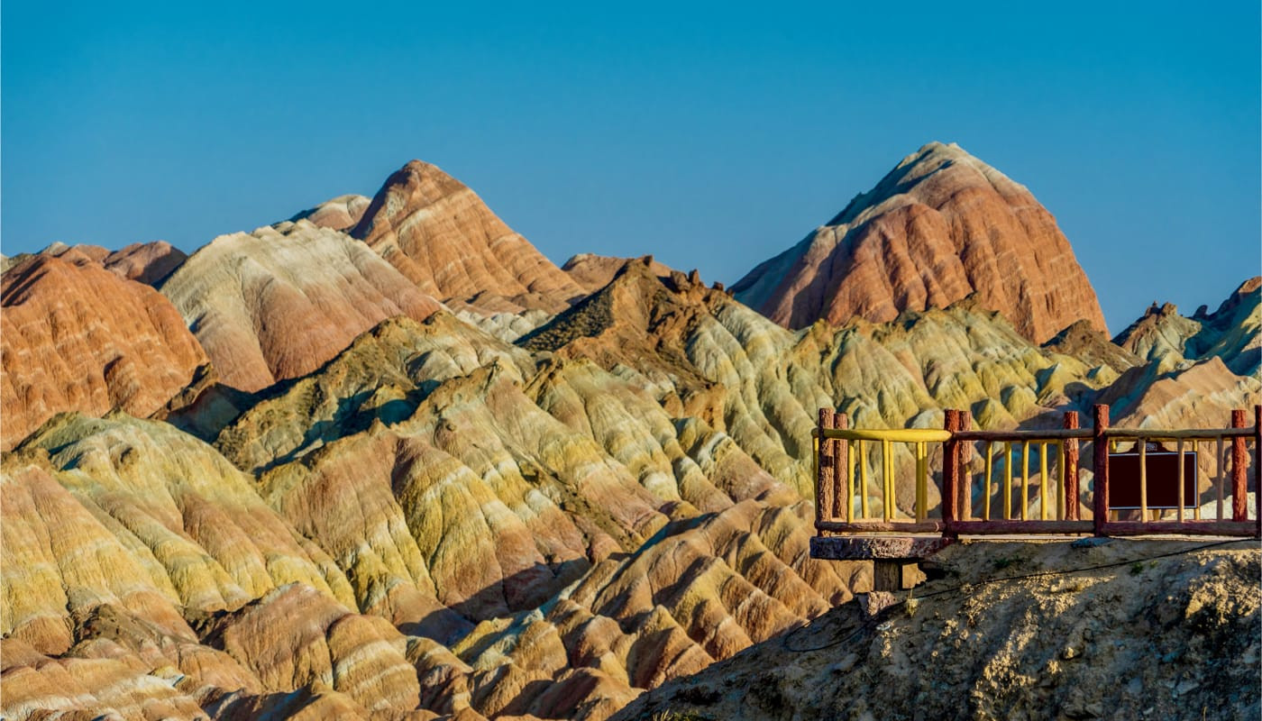 Нереально красочные скалы Чжанъе Данься (Zhangye Danxia) в Чжанъе, Китай – фотографии Китая