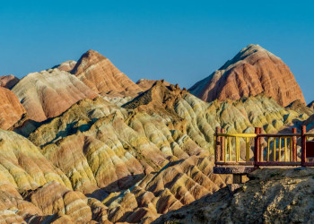 Нереально красочные скалы Чжанъе Данься (Zhangye Danxia) в Чжанъе, Китай – фотографии Китая