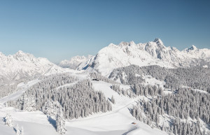 Заснеженные Альпы. Заальбах. Австрия – фотографии Австрии