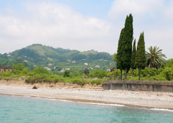 Пляж. Эшера. Абхазия. – фотографии Абхазии