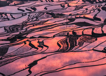 Ландшафт рисовых террас Хунхэ-Хани (Honghe Hani Rice Terraces), Китай – фотографии Китая