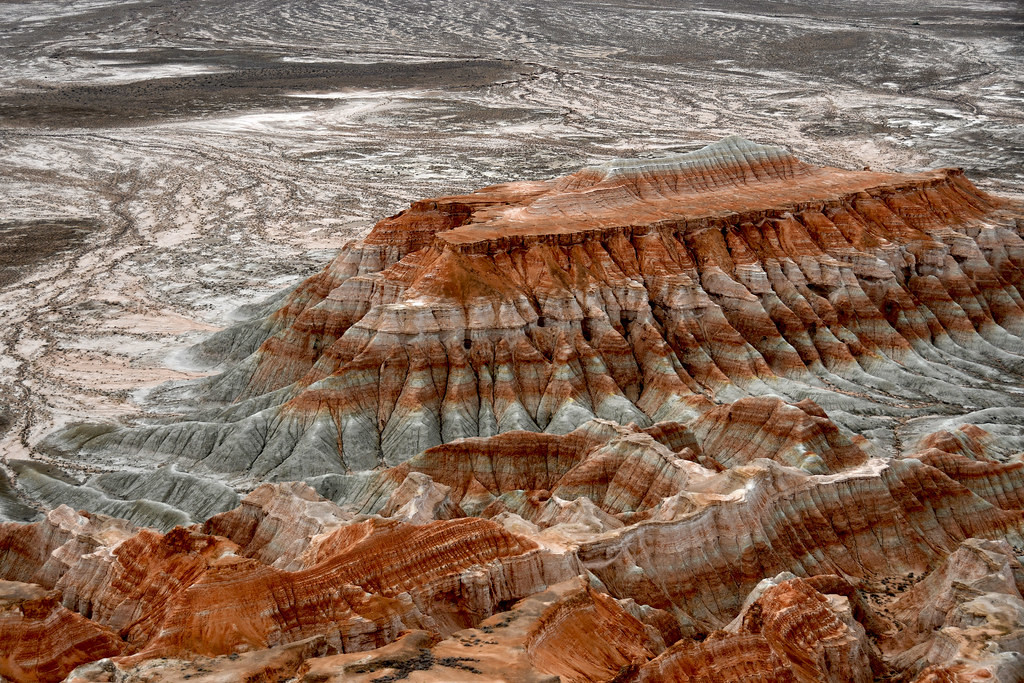 Каньон Янги-Кала (Yangy-kala) рядом с Туркменбашы, Туркменистан – фотографии Туркменистана